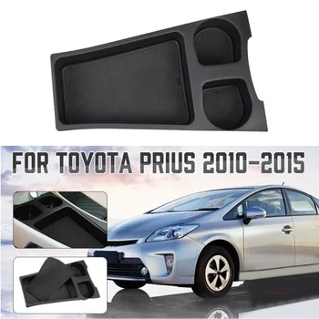 

Plastic Storage Box Organizer With Mat For Toyota Prius 2010-2015 Accessories