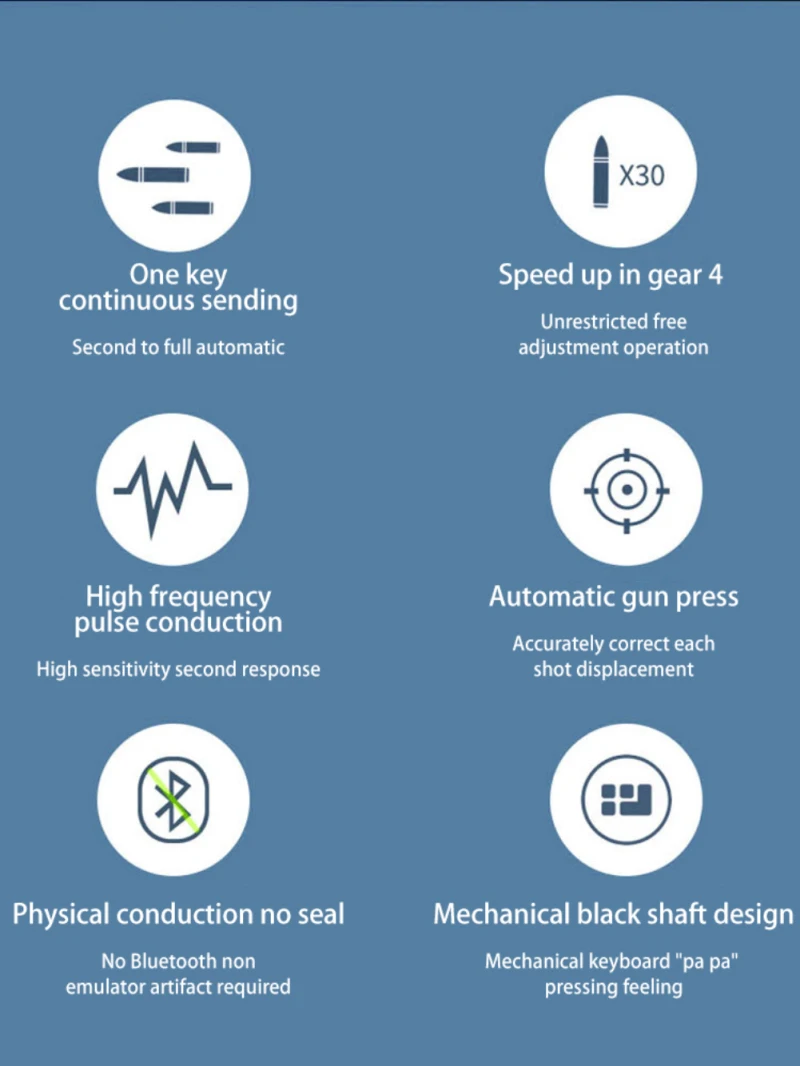 New Game Controller For Mobile Phone Auto High Frequency Click Button Gaming Joysticks Phones Trigger Gamepad For Pubg