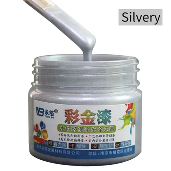 

Silver Wood Varnish Water-based Paint in Walls Arts Crafts Wooden&Iron Door Paint for Wood Acrylic P