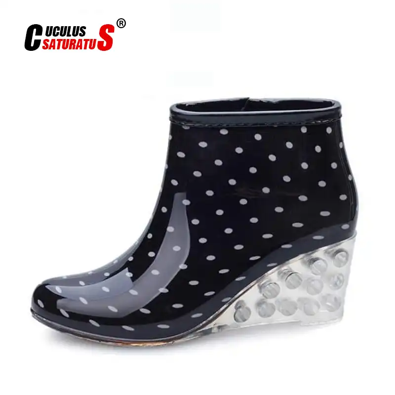 rain heel boots