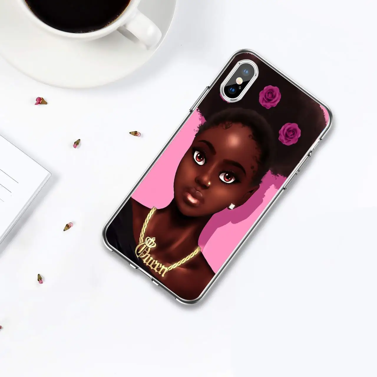 Силиконовый чехол для телефона для iPhone 11por XR XS 7 8 6S 5S, серия African explosion head girl TPU силиконовый чехол для телефона s - Цвет: B 18