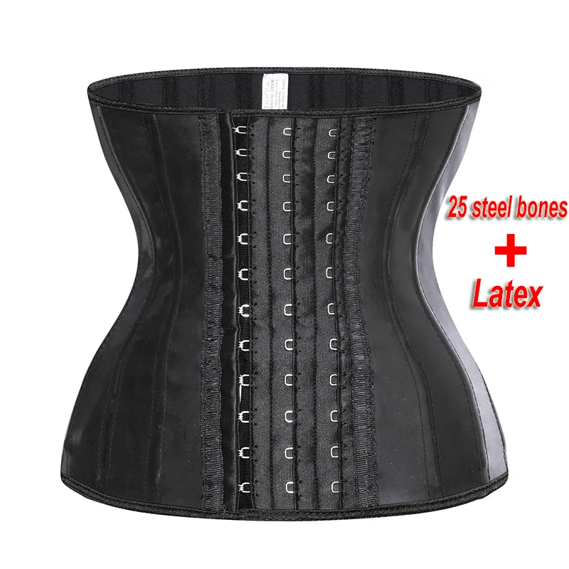 

Women Binders Shapers Waist Trainer 25 Steel Bone Corset Colombian Girdles Modeling Strap Body Shaper Slimming Belt