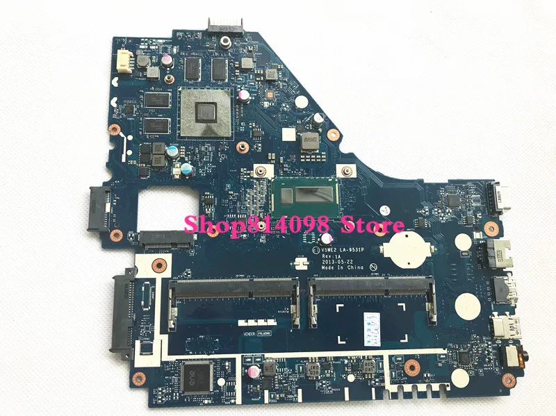 Материнская плата для ноутбука ACER Aspire E1-572 E1-572G I5-4200U Процессор V5WE2 LA-9531P для тестирования системной хорошее