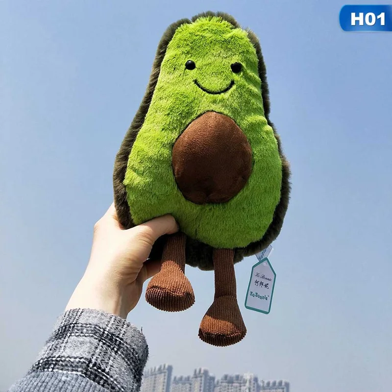 H01 1 шт. 30 см супер мягкие детские игрушки милые мягкие авокадо куклы плюшевые Фрукты Улыбка закуски гриб игрушки из желе подарок игрушка для младенцев - Цвет: H01
