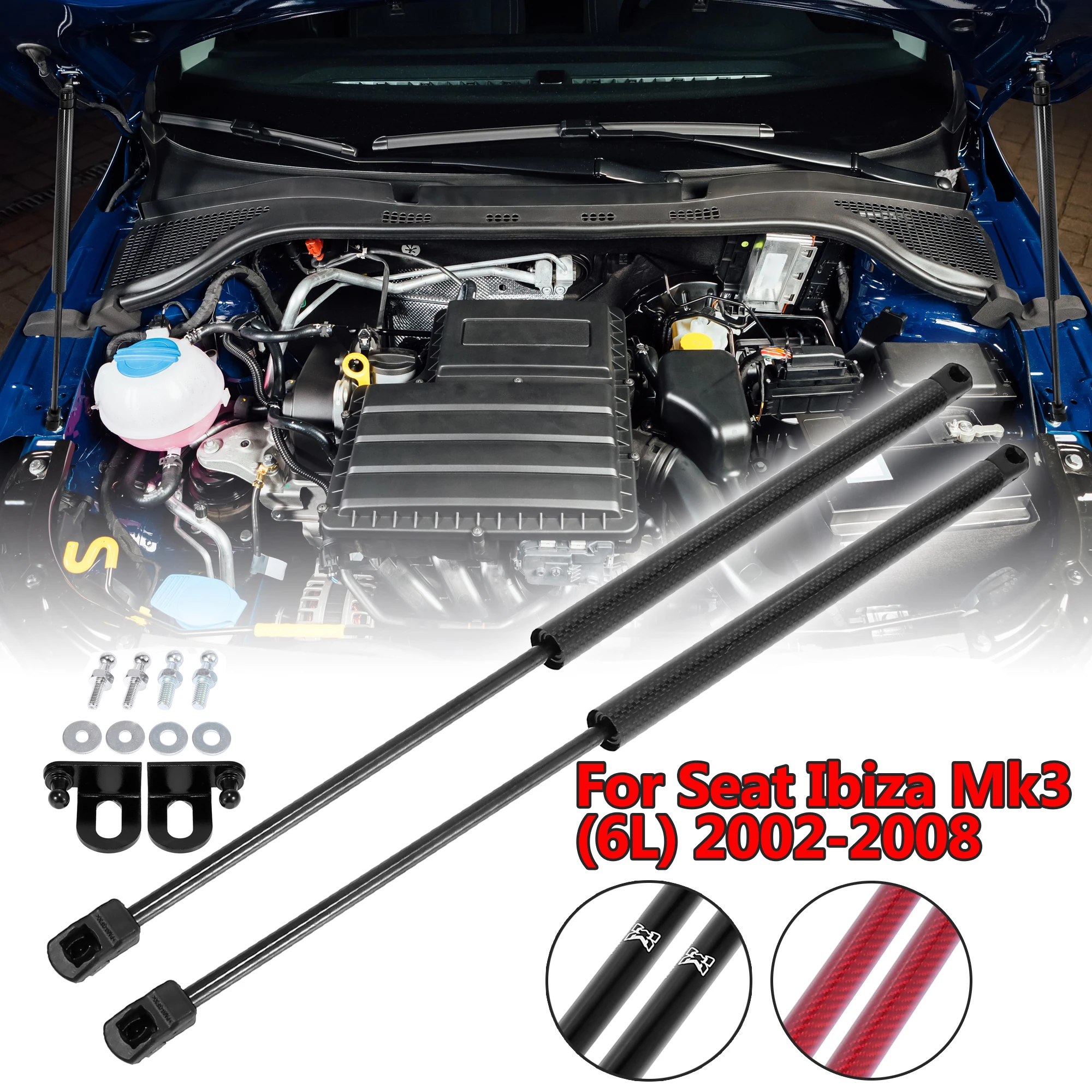 Molle A Gas Portellone Per SEAT IBIZA III 2002-2009 - Ricambio Per Bagagliaio