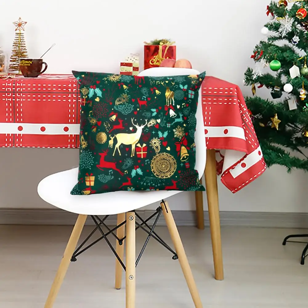Huiran, Рождественская наволочка, рождественские украшения для дома, дивана, рождественские украшения, подарок для детей, счастливый год, Navidad