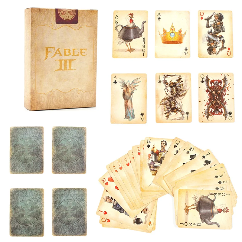 Gioco Di Carte Da Gioco Creativo Retrò Vendibile 63X88Mm Gioco Di Carte Di Carta