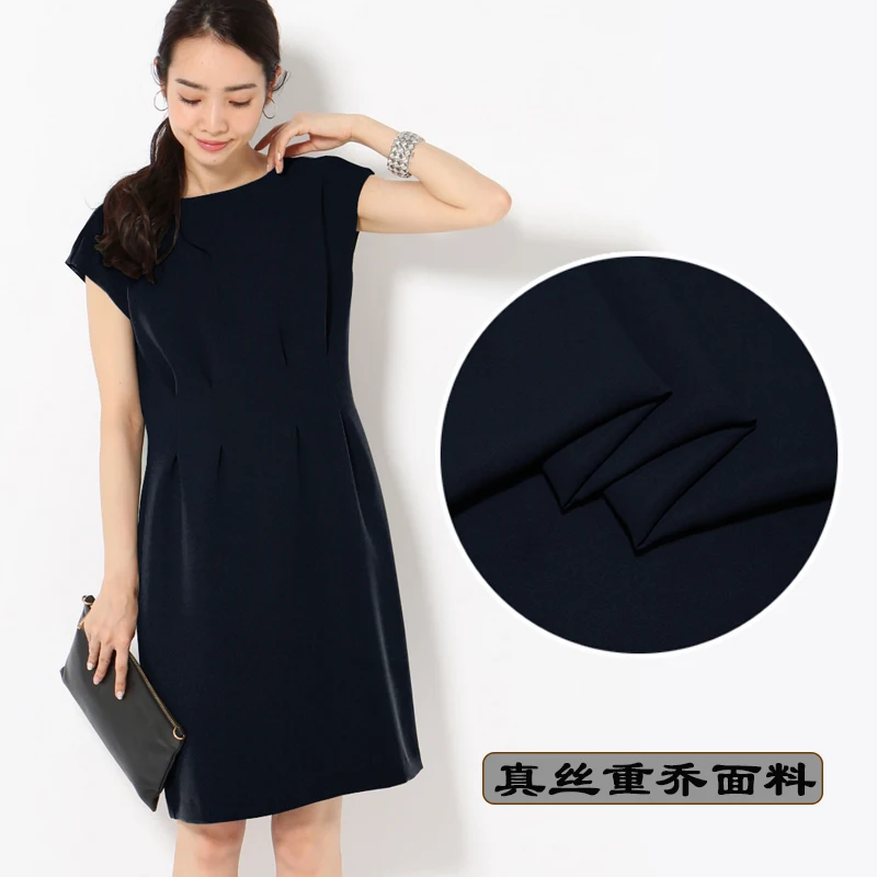 Advanced solid color heavy Chinese silk fabric 30mm summer anti-wrinkle dress wholesale cloth 114cm | Дом и сад