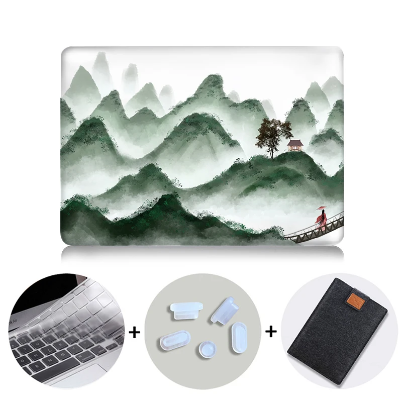 Чехол для ноутбука MTT с чернилами для Macbook Pro Air retina 11 12 13 15 16 дюймов, жесткий чехол для Macbook Pro 13,3 15,4, чехол - Цвет: MB08