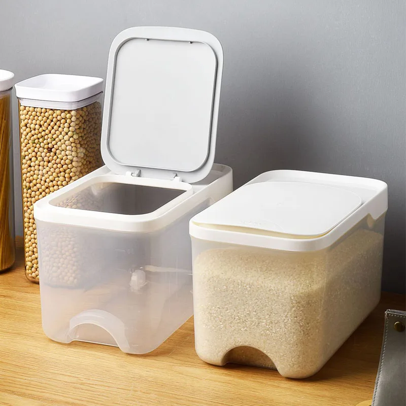 Sealed Insect Proof Rice Bucket Flour Storage Box Cereal Dispenser Kitchen Storage Containers