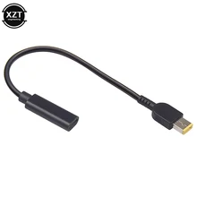 Cabo adaptador usb 3.1 tipo c, adaptador macho quadrado pd para carregador elétrico para lenovo thinkpad carga c 11*4.5mm