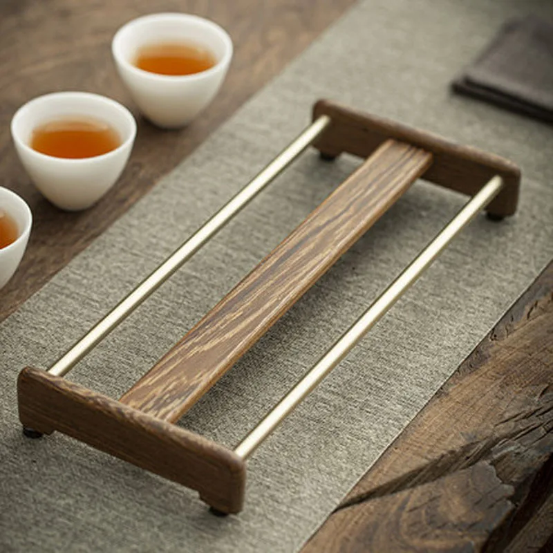 Hand Made Wooden Tea Cup Set Holder, Chinese Kung Fu Tea Set, Tea Ceremony Accessories, High Quality Natural Tools
