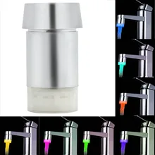 RGB светодиодный брызгозащищенный кран водопроводной воды гидроэлектрический датчик температуры светильник контроль температуры#4c15