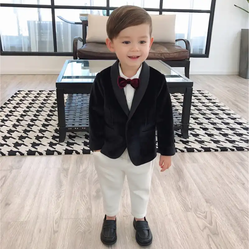 velvet suit for baby boy
