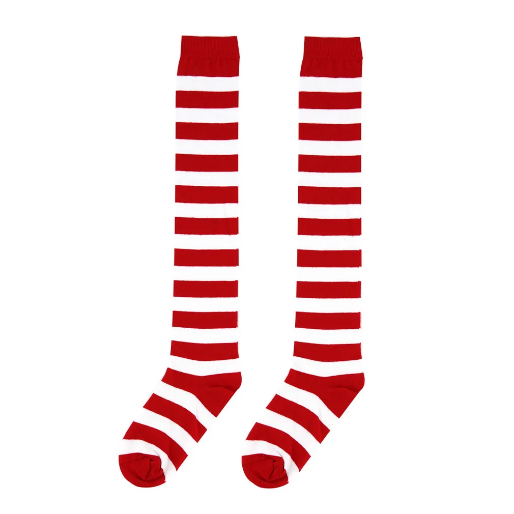 

arrival Women Cotton Winter Autumn Cross Striped Warming THIGH HIGH Knee Socks Baseball Stocking A0