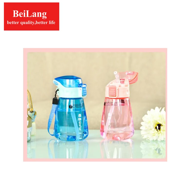 

BeiLang Creative daily plastic cup female student Korean version of scrub bottle children's sports straw cup 320ml
