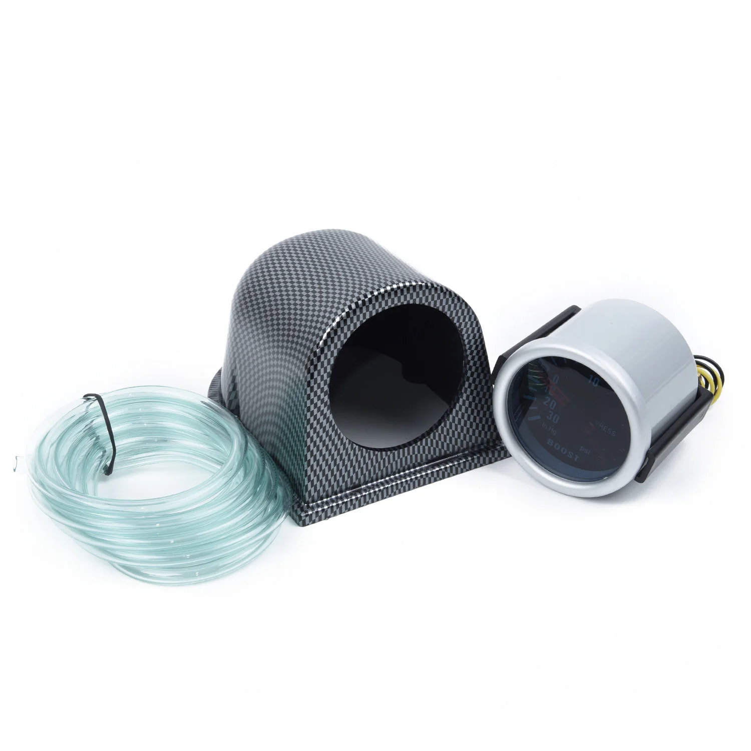 Автомобильный светодиодный измеритель турбонаддува указатель 2 дюйма 52 мм 0 30 PSI +