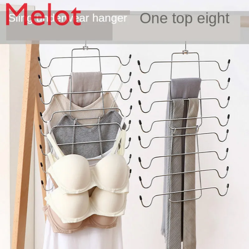 

Multi-Layer Vest Underwear Rack Wardrobe inside Storage Gadgets Space-Saving Multifunctional Hanger Scarf Rack Tie Rack