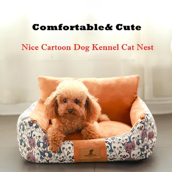 

Luxury Dog House Washable Pet Sofa For Small Medium Large Dogs Warm Dog Bed Mat Cat Nest Puppy Kennel Teddy Cushion cama perro
