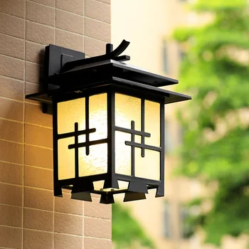 

New Outdoor Waterproof Wall Lamp European-Style Japanese-Style Simple Courtyard American Balcony Corridor Aisle Villa Wall Lamp