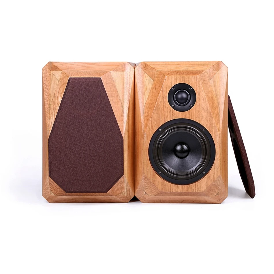 

AVplay A65 6,5 ''Hi-Fi Колонка для книжной полки, коробка для шкафа из натуральной твердой древесины, серебристый кабель Ag, особенно подходит для вакуумного усилителя