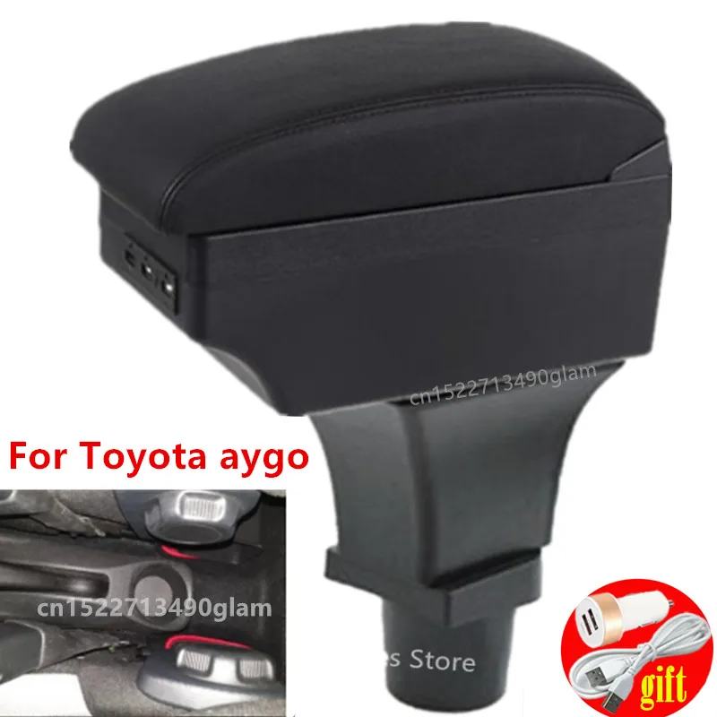 Подлокотник для Toyota aygo центральный контейнер хранения с подстаканником