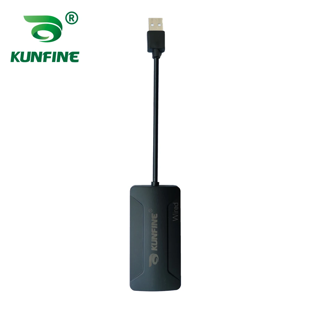 KUNFINE Wireless Wire Apple CarPlay Dongle for Android Car stereo Unit USB Carplay Stick with Android AUTO (2)