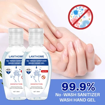 

50ML Travel Portable Hand Sanitizer Gel Antibacterial Waterless Moisturizing Liquid Disposable No Clean Disinfectant Spray TSLM1