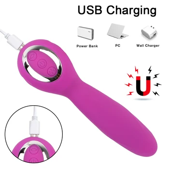 2 In 1 Heated Dildos Women Sucking Vibrators Clitoris Sucker G-Spot Vaginal Massager Anal Plug Erotic Toys For Sex Masturbation 5
