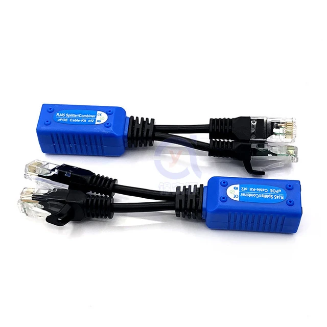 PoE RJ45 Splitter Kit for Ethernet Cable Sharing