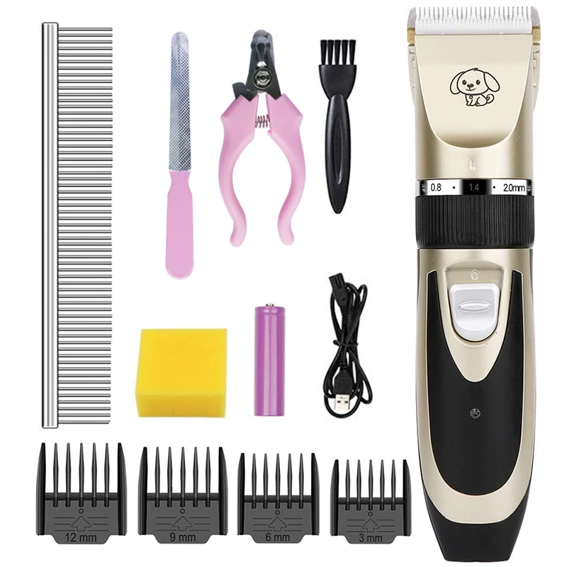 

Fowecelt Electric Dog Cat Magic Clipper Haircut Trimmer Machine Pet Grooming Kit Hair Cutter Professional Dog Shearing Machine