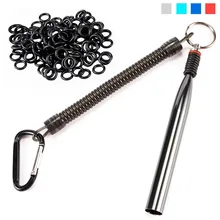 

100Pcs O Rings Aluminum Alloy Portable Wacky Worm Rig Tool Kits For Soft Baits Lures Fishing Accessories