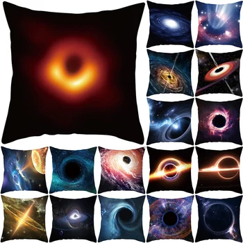 

Mysterious The Galaxy Universe Black Hole Pattern Square Throw Pillow Case Cushion Cover Home Sofa Chair Car Bed Cushion Cover