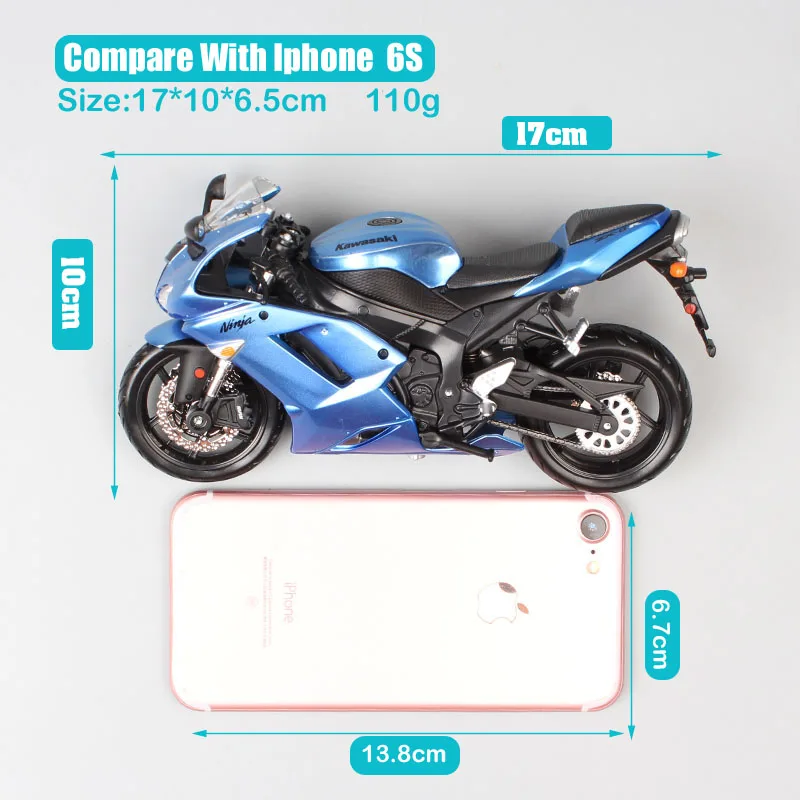 Masito 1/12 весы классика Kawasaki Ninja ZX-6R Diecasts& Toy транспортные средства спортивные гоночные модели мото rcycle мотоциклы игрушки детские подарки
