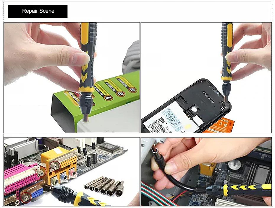 38 в 1 Набор Магнитных отверток, прецизионный многоцелевой ремонт для компьютера, сотового телефона, устройство для ремонта, Сливовая отвертка, ручной инструмент