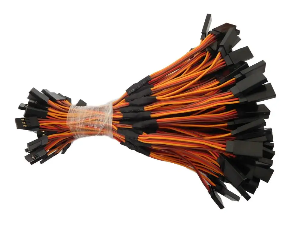 100 шт. 150 мм/300 мм 22AWG сервопривод Y-образный Удлинительный кабель штекер-гнездо для