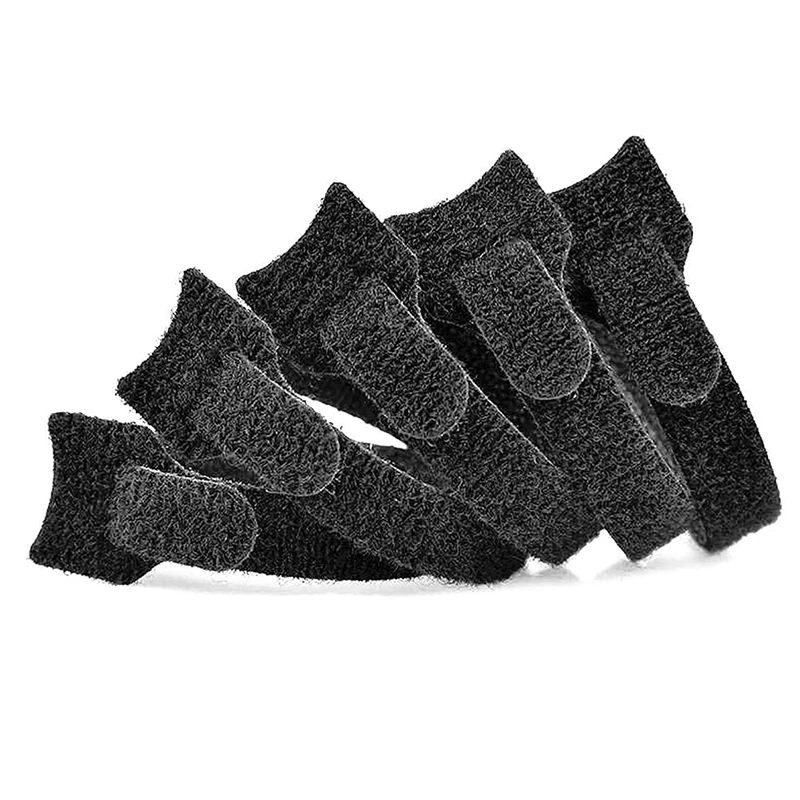 50 Pcs Reusable Fastening Cable Ties,6-Inch Hook And Loop Cord Ties, Black