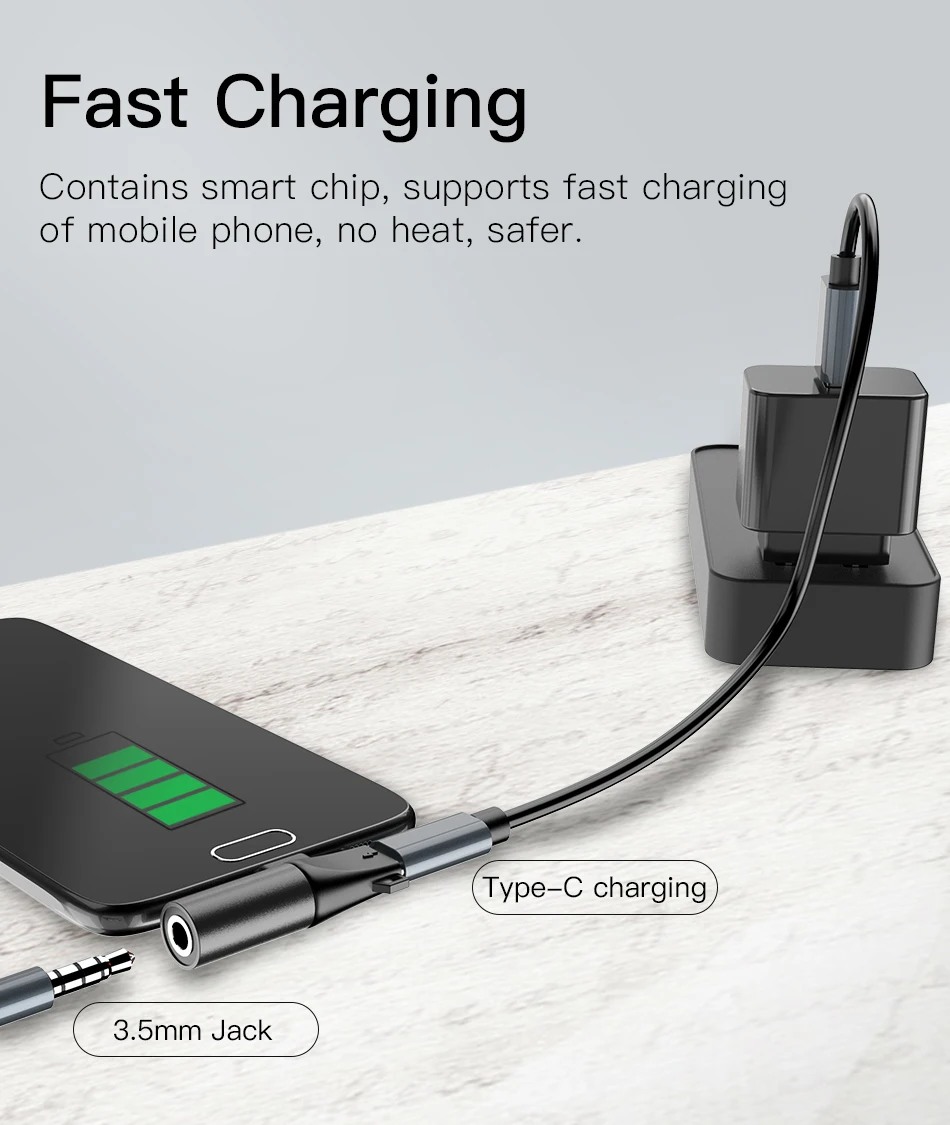 Адаптер для телефона ACCEZZ usb type C для Xiaomi Mi9 Note 7 huawei P30 3,5 мм разъем для наушников Aux разъем для зарядки конвертер брелок