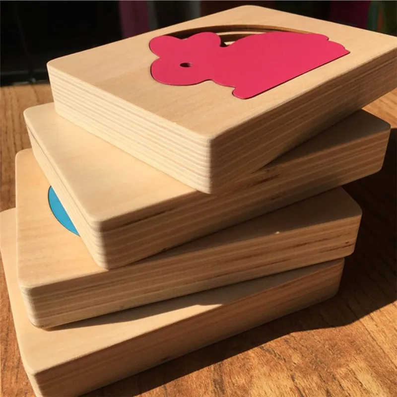 Детские деревянные игрушки для детей, животные, картонная 3D головоломка, многослойные пазлы, детские игрушки, детские Ранние развивающие игрушки, подарок для детей