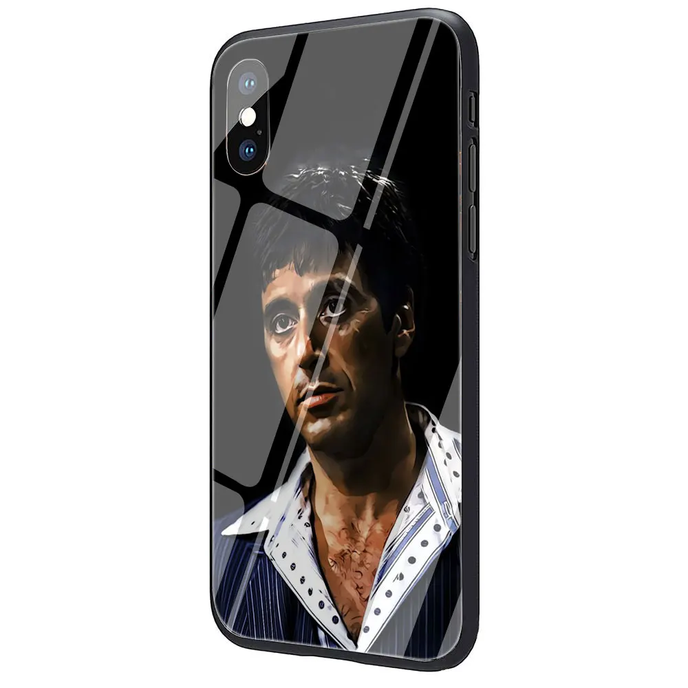 G6 EWAU Scarface Тони Монтана закаленное стекло чехол для телефона iPhone 11 Pro 6 6S Plus 7 8 Plus X XS XR XS Max - Цвет: G6