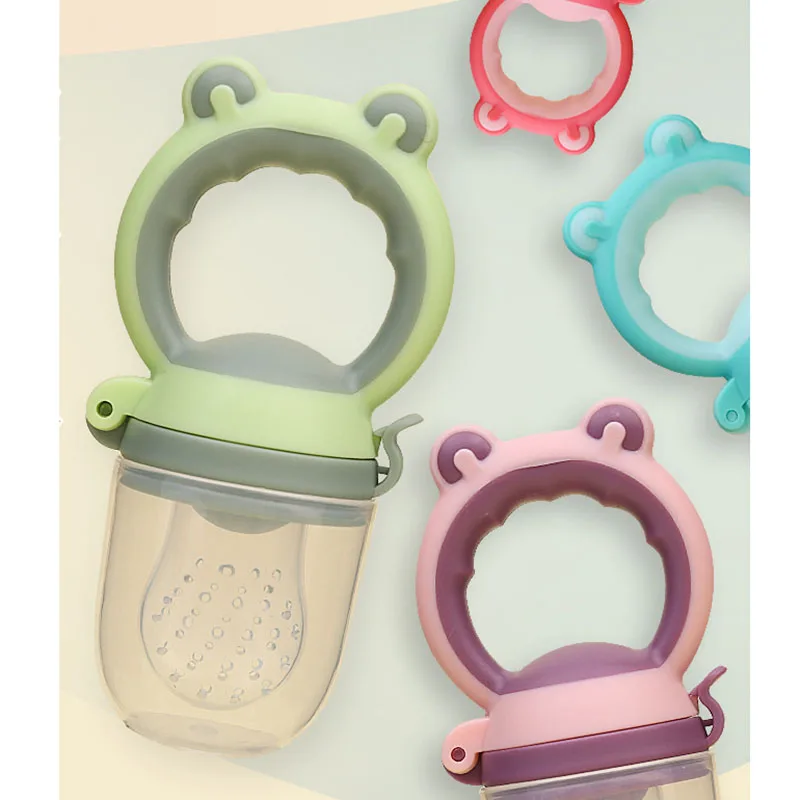 Chupete de silicona para alimentación de alimentos frescos, repuesto de mordedor de seguridad para bebés, chupete de frutas y verduras