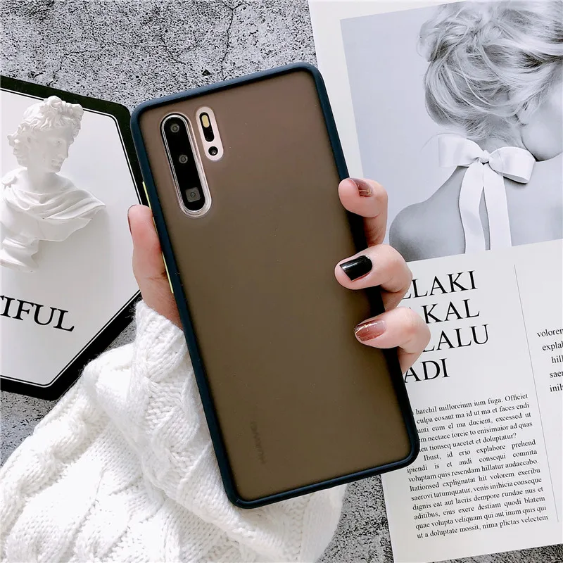 Чехол для мобильного телефона с эффектом потертости, подходит для HUAWEI, чехол из ТПУ+ поликарбоната два в одном, материал P30Pro, Матовый Жесткий чехол Mate30 honor9X - Цвет: Royalblue