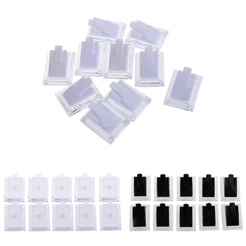 

Durable 10 Pieces Plastic Finger Ring Display Stand Holder House Decor