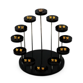

New Hot 12 Tray Jewelry Display Stand Clear Acrylic Organizer Ring Earring Bracelet Necklace Show Holder Rack Shelf Tool SMR88
