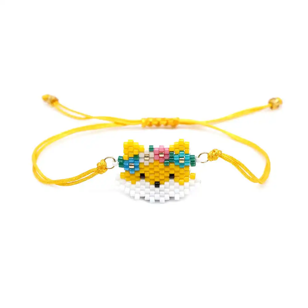 Go2boho браслет в виде лисы MIYUKI милый браслет для девочек ювелирные изделия кошка Pulseiras Mujer Moda для женщин Miyuki Joyeria Ручная работа Мода - Окраска металла: MI-B190375M