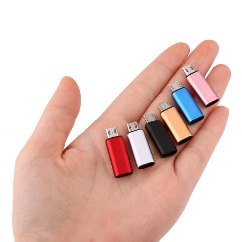 Металлический адаптер для зарядки мобильного телефона type-C с разъемом Micro USB для мобильных телефонов