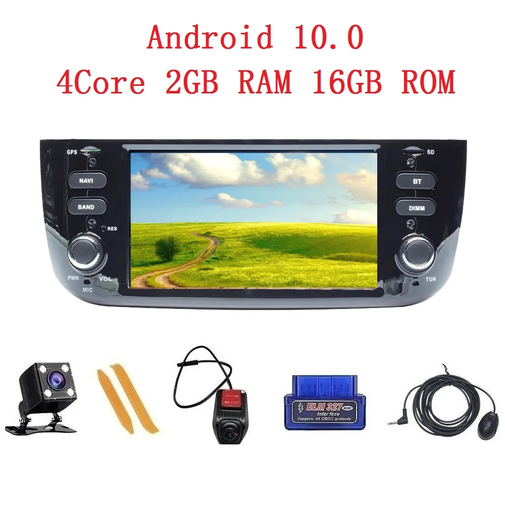 TOOPAI Android 10 для Fiat Linea Punto EVO 2012 2015 радио GPS навигация мультимедийный плеер SWC IPS DSP