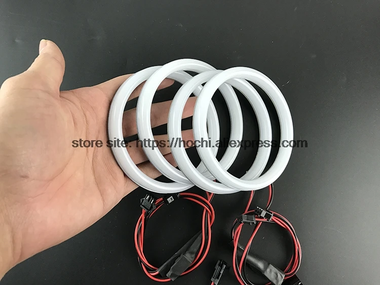 HochiTech Eexcellent молочно-белый Хлопковый чехол SMD хлопковые ГЛАЗА АНГЕЛА halo кольцо комплект дневного света DRL для audi A4 B6 00-06