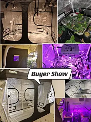 Description Picture 4 of itemLed grow ligh Grow Tent, 96“X48 X78 Plant Growing Tents 600D Mylar Hydroponic Indoor Grow Tent t Kit Bag & Floor Tray