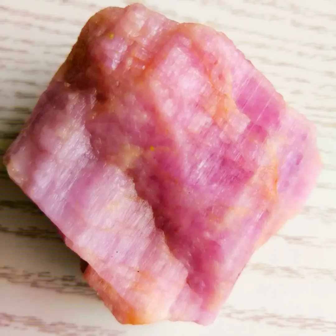 Natural Kunzite Quartz Crystal Spodumene Rough Mineral Stones Healing Decor Natural Stones and Minerals